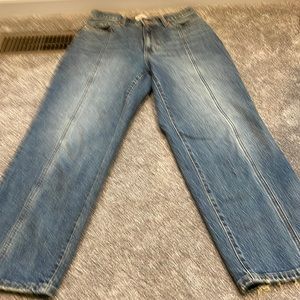 High waisted wide leg Jean